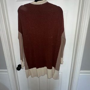 Earth tone colored cardigan
